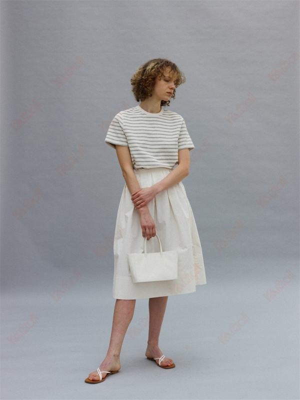 leisure fashion plain white skirt